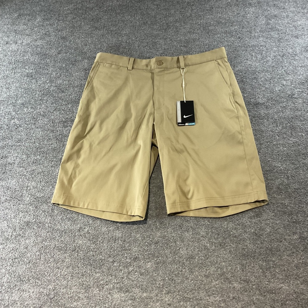 Nike Golf Tour Performance Dri-FIT Shorts Mens 34 Khaki Tan 639798-235 NEW